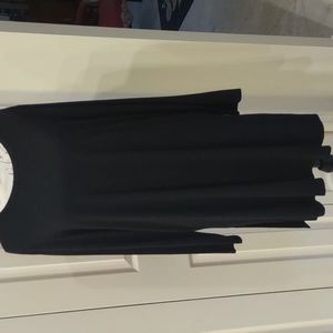 Eileen Fisher Washable Black Jersey Knit Dress or Tunic